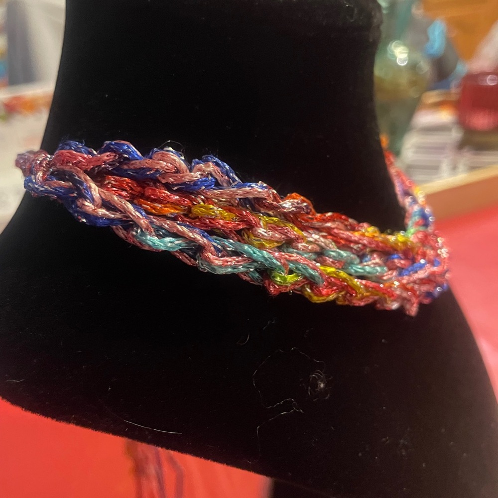 Multistrand Crocheted Necklace - Picture 3 of 10